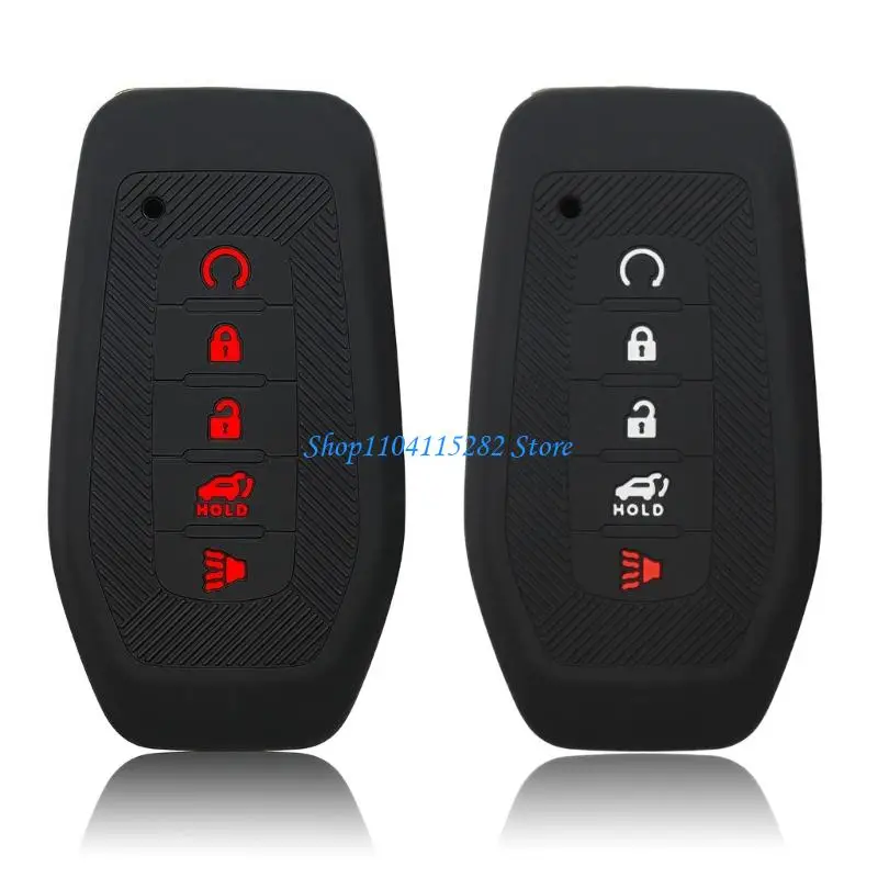

Waterproof Silicone Cover Case Compatibility With 5 Button Car Remote