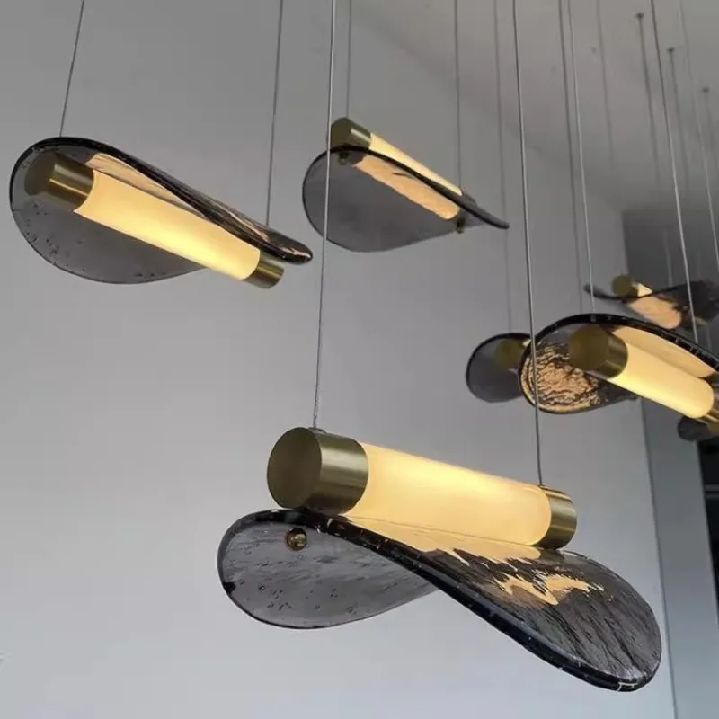 Model Room Exhibition Hall Restaurant Art Chandelier Sales Department  Shopping Mall Aisle Designer Decorative Hanging Lights