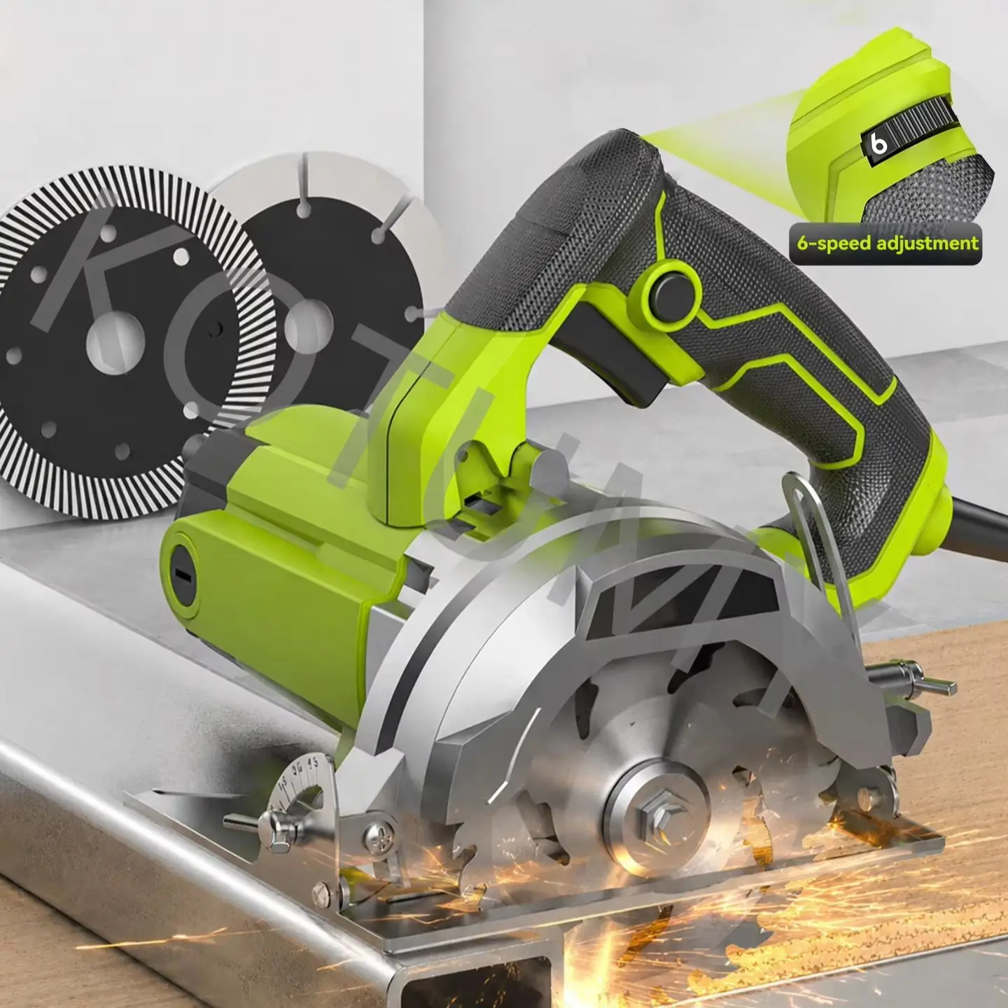 220V Electric Circular Saw Adjustable Angle Marble Machine 1480W High-power Circular Saw