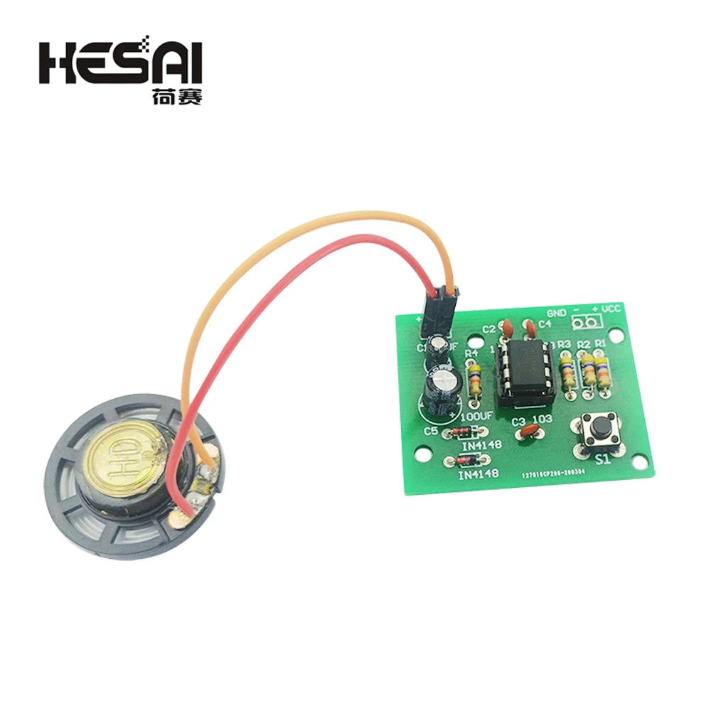 NE555 Doorbell Suite Electronic Production Doorbell Suite DIY Kit Ding dong doorbell PCB welding laboratory