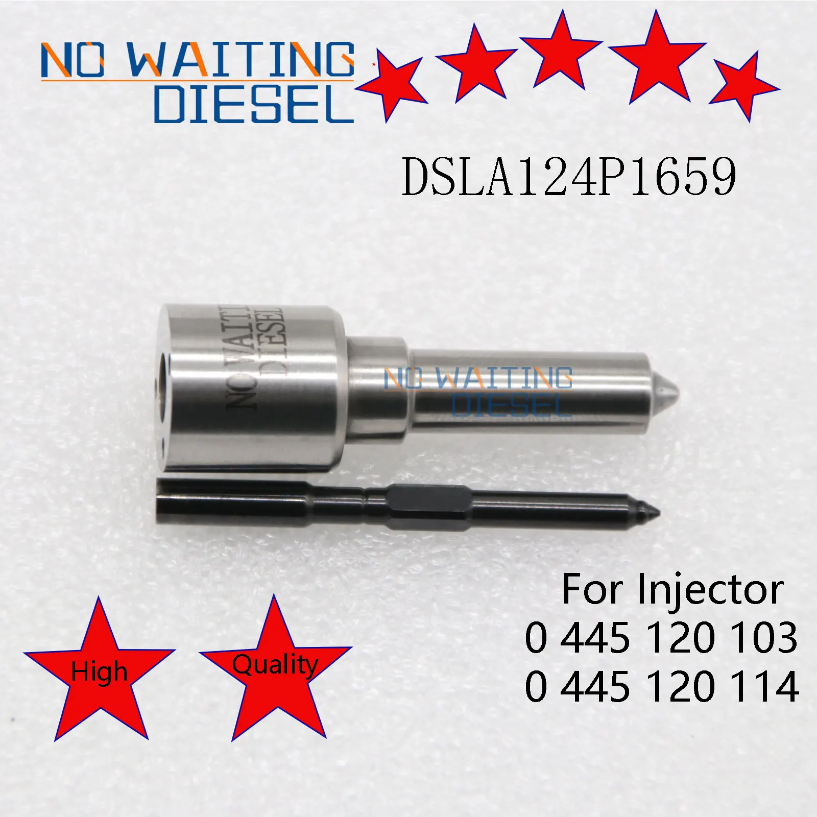 4PCS Diesel Injector 0445120114 (0 445 120 114) Nozzle DSLA124P1659 OEM 0 433 175 470 FOR Dodge Ram Diesel Auto 0445120103