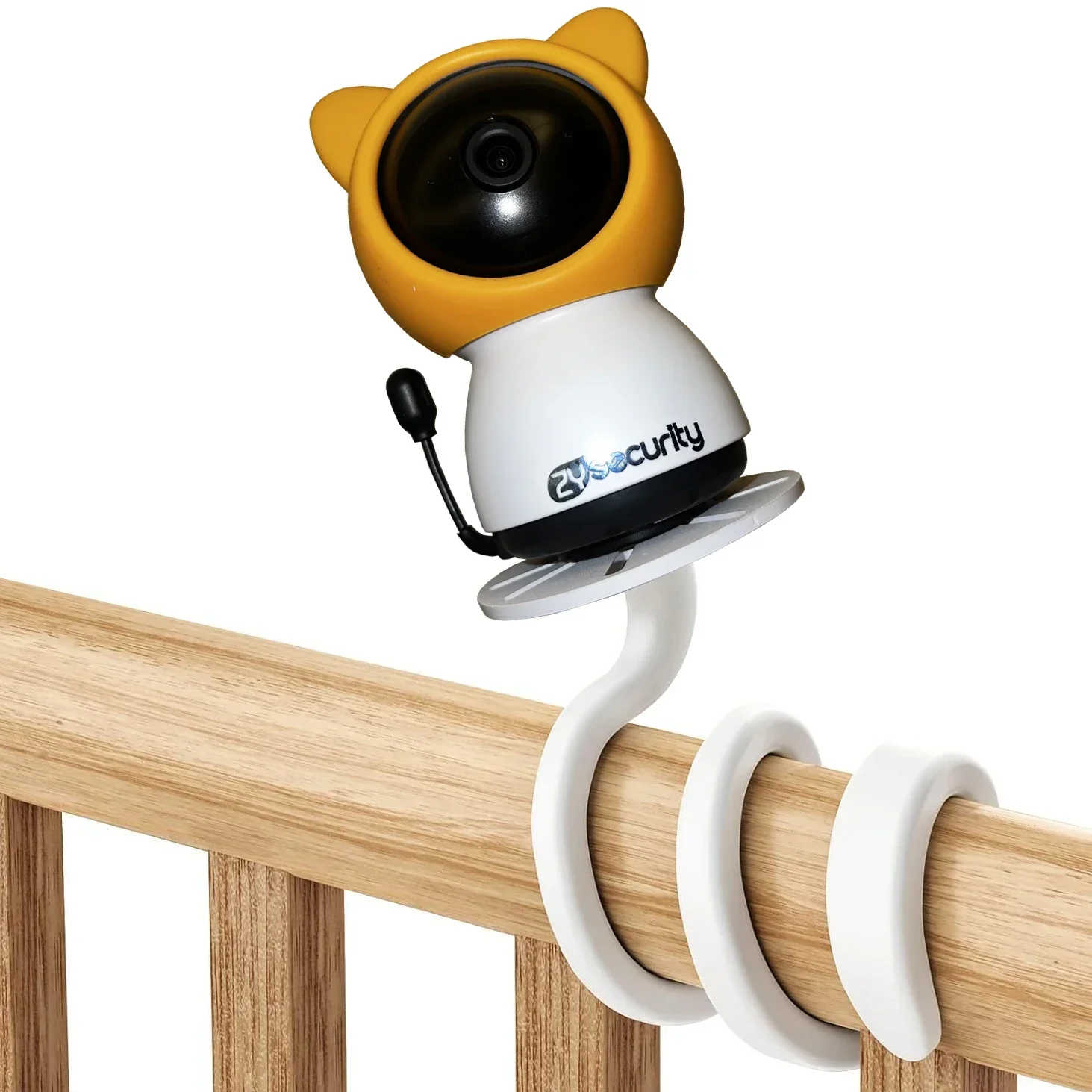 Flexible Baby Monitor Holder for Crib Baby Camera Mount Bending Winding IP Camera Stand Hole-Free Without Tools or Wall Damage