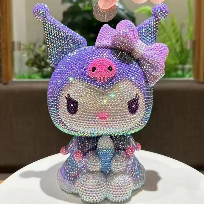 【セール中】アニメサンリオハローキティ貯金箱クロミ人形家庭用家具かわいい保存瓶アクション置物装飾玩具クリスマスギフト