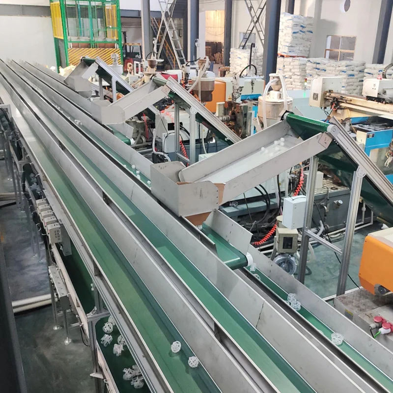 Assembly line conveyor belt conveyor belt small conveyor injection molding workshop food sorting line ramp turning machine