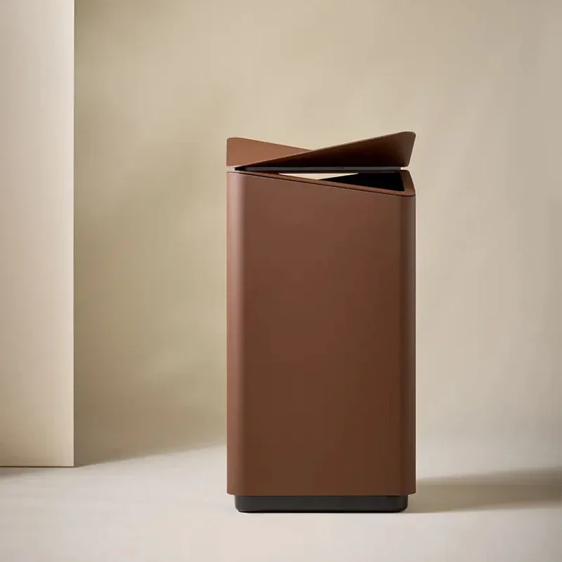 Modern Matel Outdoor Trash Can Recycling Station Peel-Box Outdoor Waste Bins Classifying Containing Waste