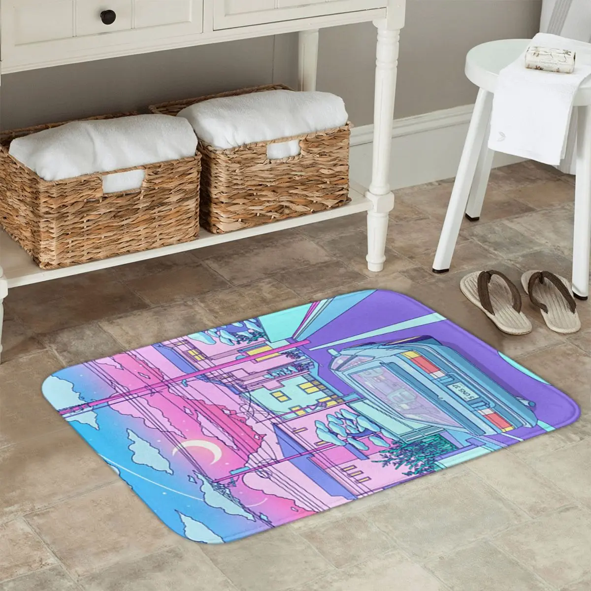 Initial D Fujiwara Tofu AE86 Non-slip Doormat Floor Mat Antiwear Carpet Rug for Kitchen Entrance Home Living room Footpad Mats