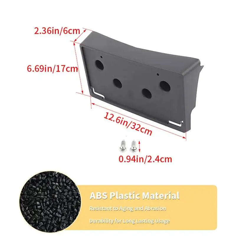 ABS  Car US-Spec Front License Plate Mount For Chevy Suburban/Tahoe 2015-2020  Car Plate Accessories