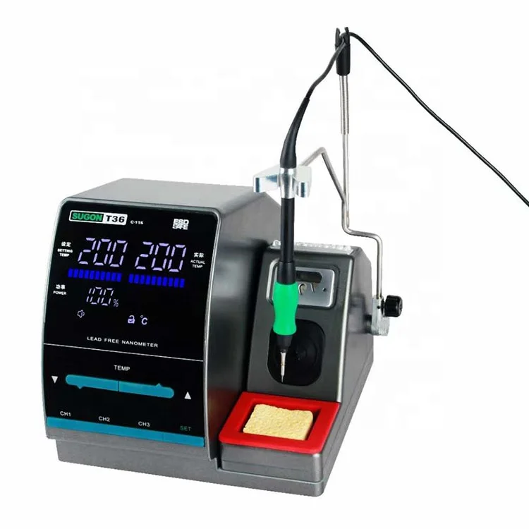 

SUGON T36 SMD Soldering Station, Nano Grade Soldering Iron Station T36 for Phone Repair