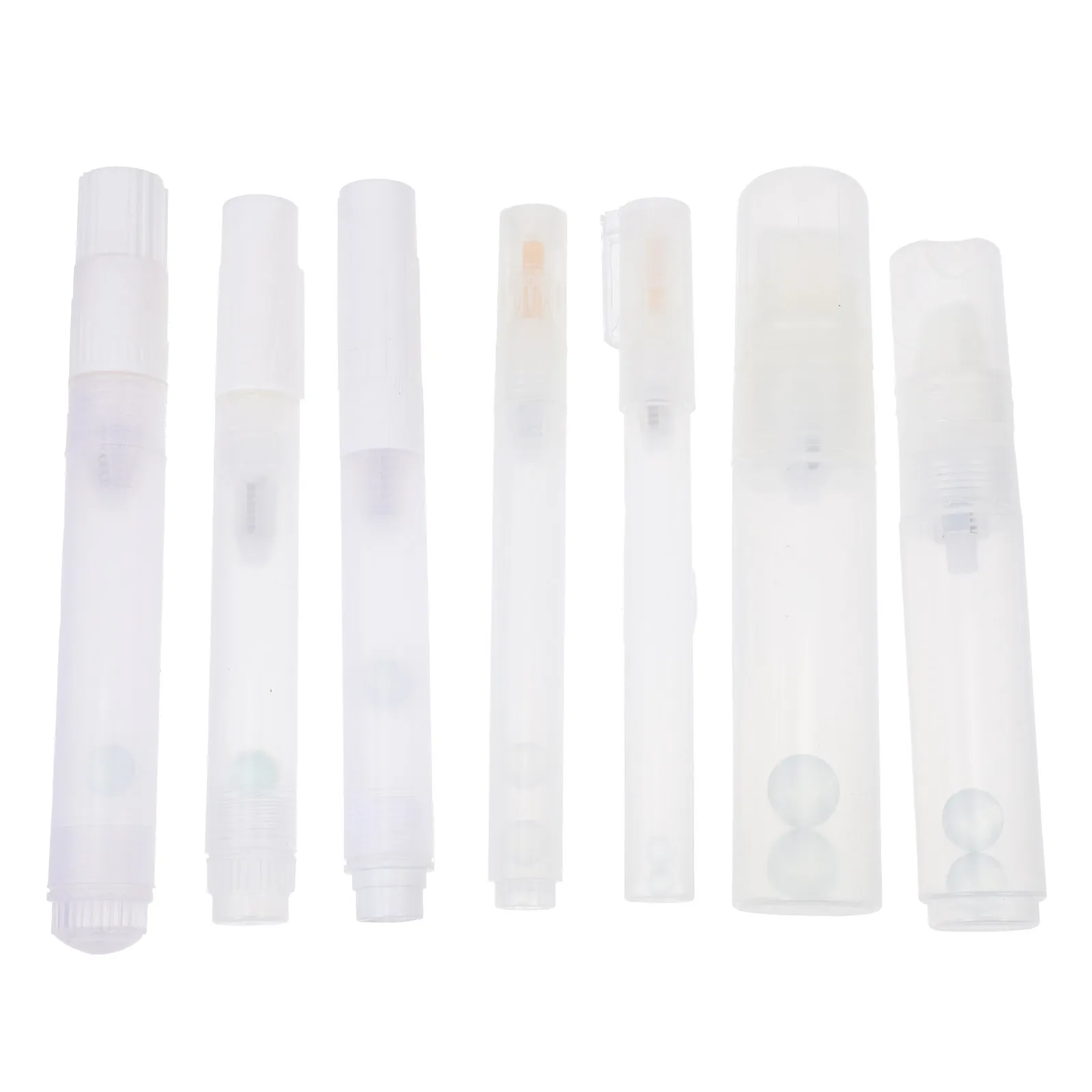 

7 шт. пустых корпусов для маркеров, высококачественные пластиковые корпуса для художественных маркеров, компактные, легкие, удобные для переноски, с гладкой отделкой, безопасные.