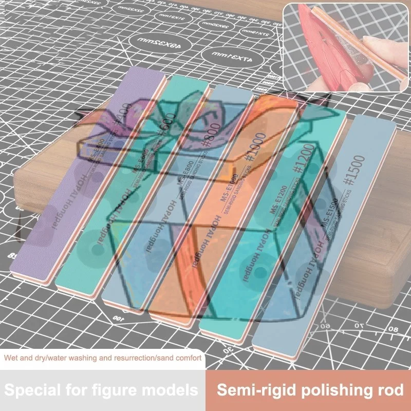 

Набор из 6/12 штук наждачной бумаги и губок для влажной/сухой шлифовки, усиленный # 400 до # Набор для шлифовки и полировки пластиковых моделей с сеткой 1500 меш