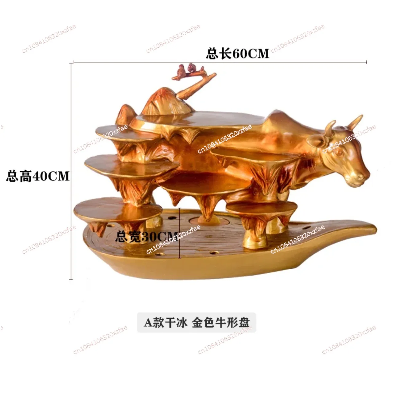 

Commercial Sashimi Barbecue Tray Creative Chaoshan Beef Hotpot Platter Tableware All Cattle Banquet Platter Top