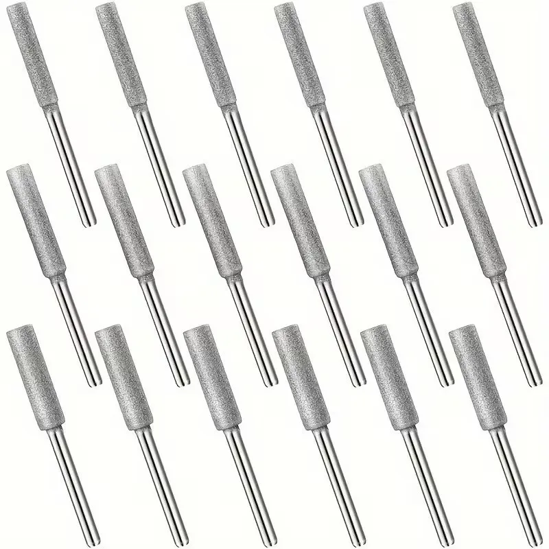 

13pcs 4.8mm Ti-Coated Emery Burr, for All Chainsaws, Repair Shop Sharpener