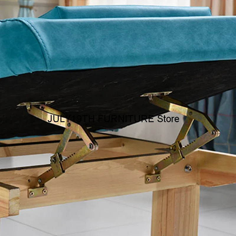 Cama de masaje de madera cómoda, cama de masaje de fisioterapia de belleza, limpieza de oídos, Estetista Lettino, muebles comerciales YY50MB