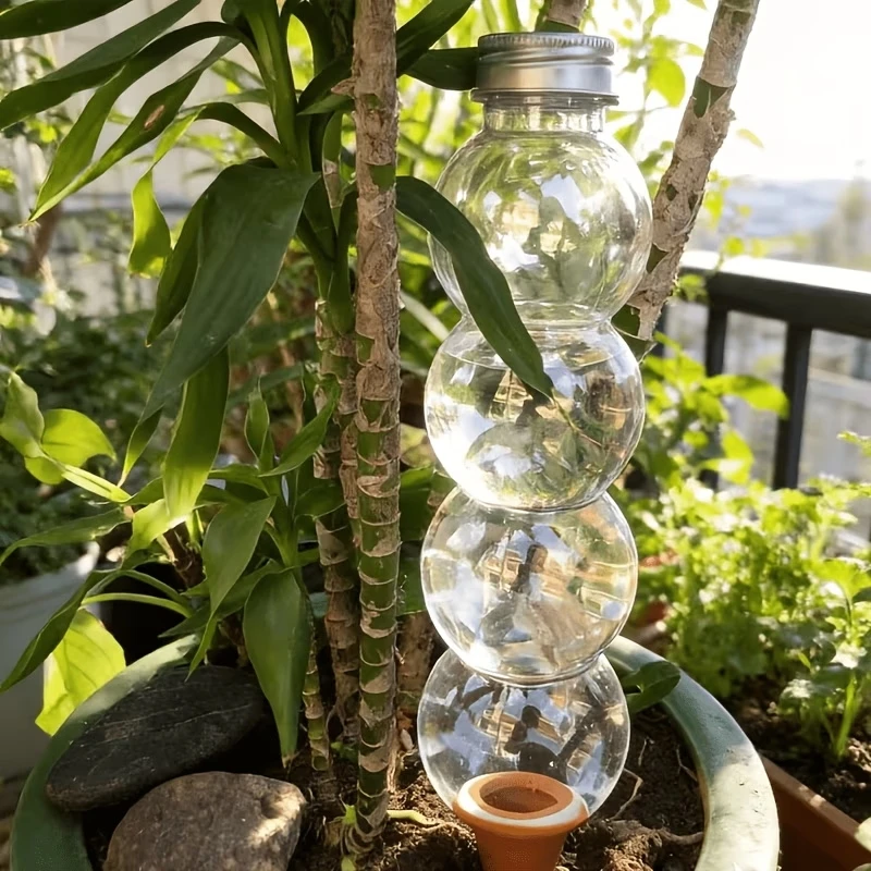 Automatic Flower Watering Device, Clay Soil Slow-Release Water Seepage Watering Device, Automatic Drip Irrigation Device for Home Potted Plants and Greenery, Plant Watering Tool for Business Trips and Travel, Lazy Watering Device