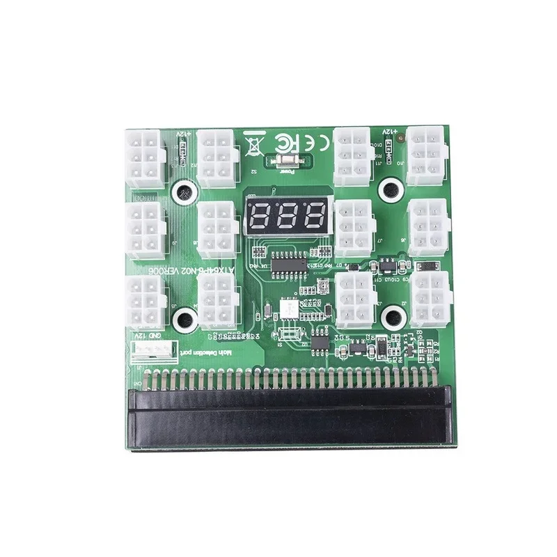 

Power Module Breakout Board Kits with 12pcs 6Pin To 8Pin Power Cable for HP 1200W 750W PSU GPU Server Power Conversion for BTC