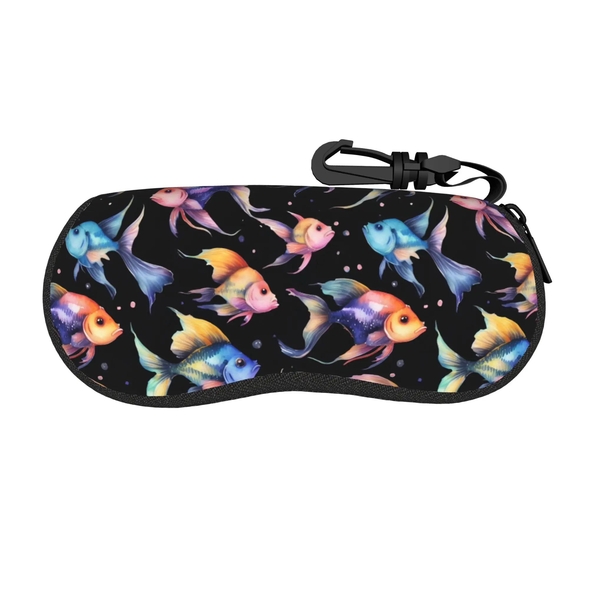 Cute Traditional Goldfish koi fish  Glasses Case Convenient Box  Eyewear Storage Box Ins Style Eye Contacts Case