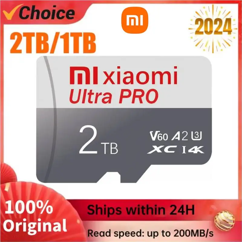 Xiaomi mijia Original Micro TF SD Card 2TB High Speed 1TB TF SD Memory Card 64GB Mobile Phone Computer Camera Flash Memory Card