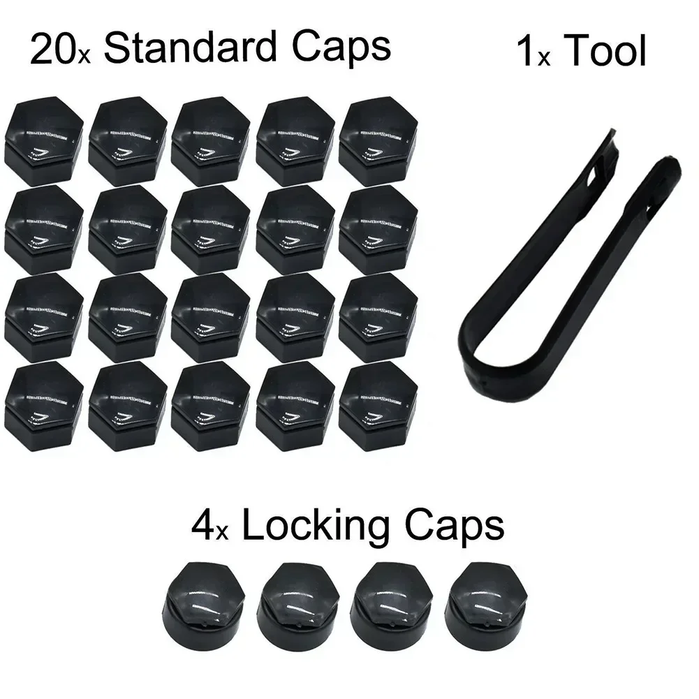 24 PCS 22mm Car Wheel Nut Cap Tyre Hub Protection Covers Fit For Vauxhall Insignia For Opel Insignia 2010-2017 Car Accessories