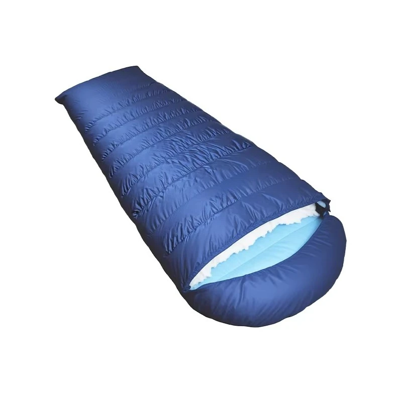 Outdoor Camping Duck Sleeping Bag Envelope Lightweight Waterproof Nylon Fabric Customizable Spliced Single Adult 3 Season Hiking