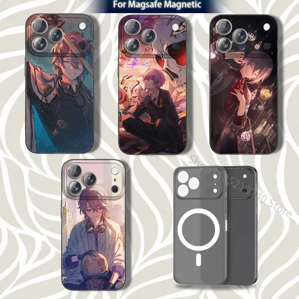 

K-KamishiroS R-Rui For iPhone 17,12,11,14,13,15,16,Plus,Air,Pro,Max,E,Mini for Magsafe Magnetic Frosted Grey Phone Case