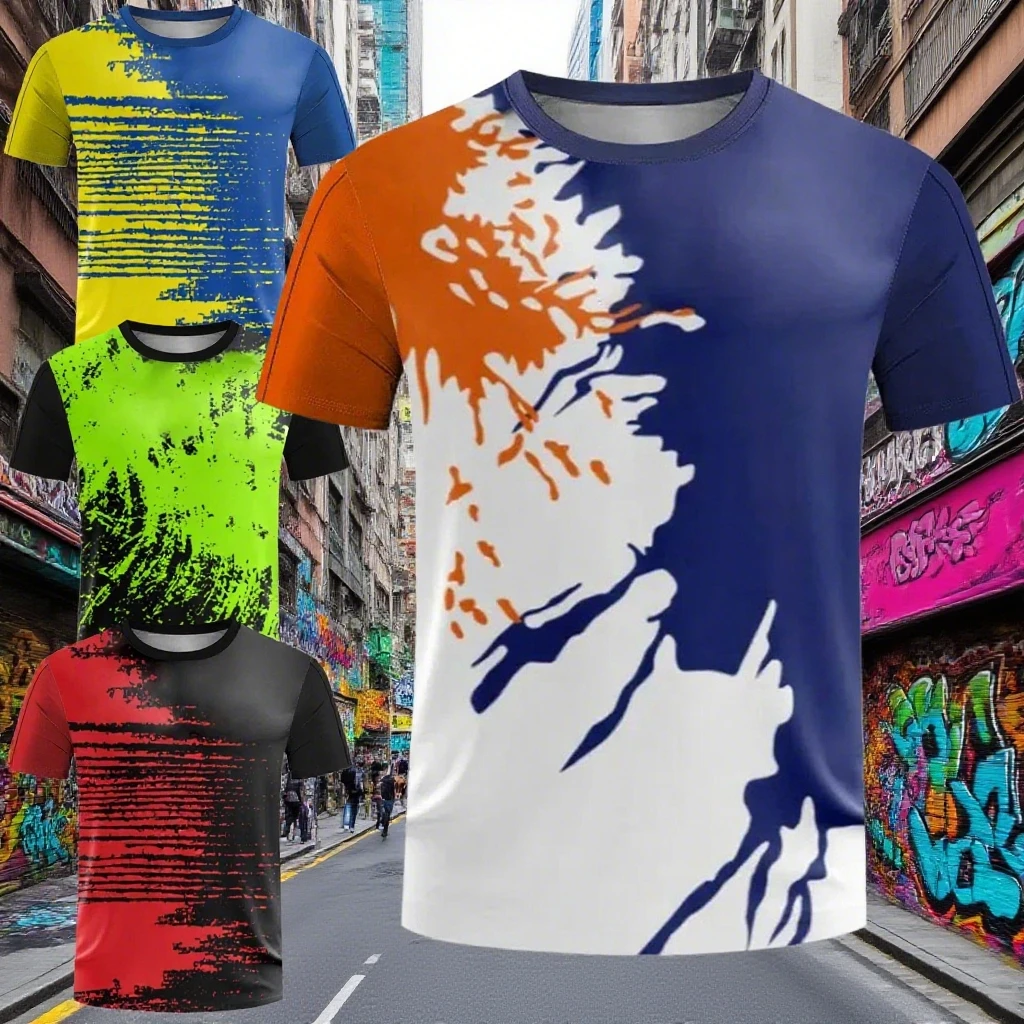 

Men's/women's Sports Casual T-shirt Loose Quick Drying T-shirt 3D Printed Breathable Short Sleeved Urban Street Comfortable Top