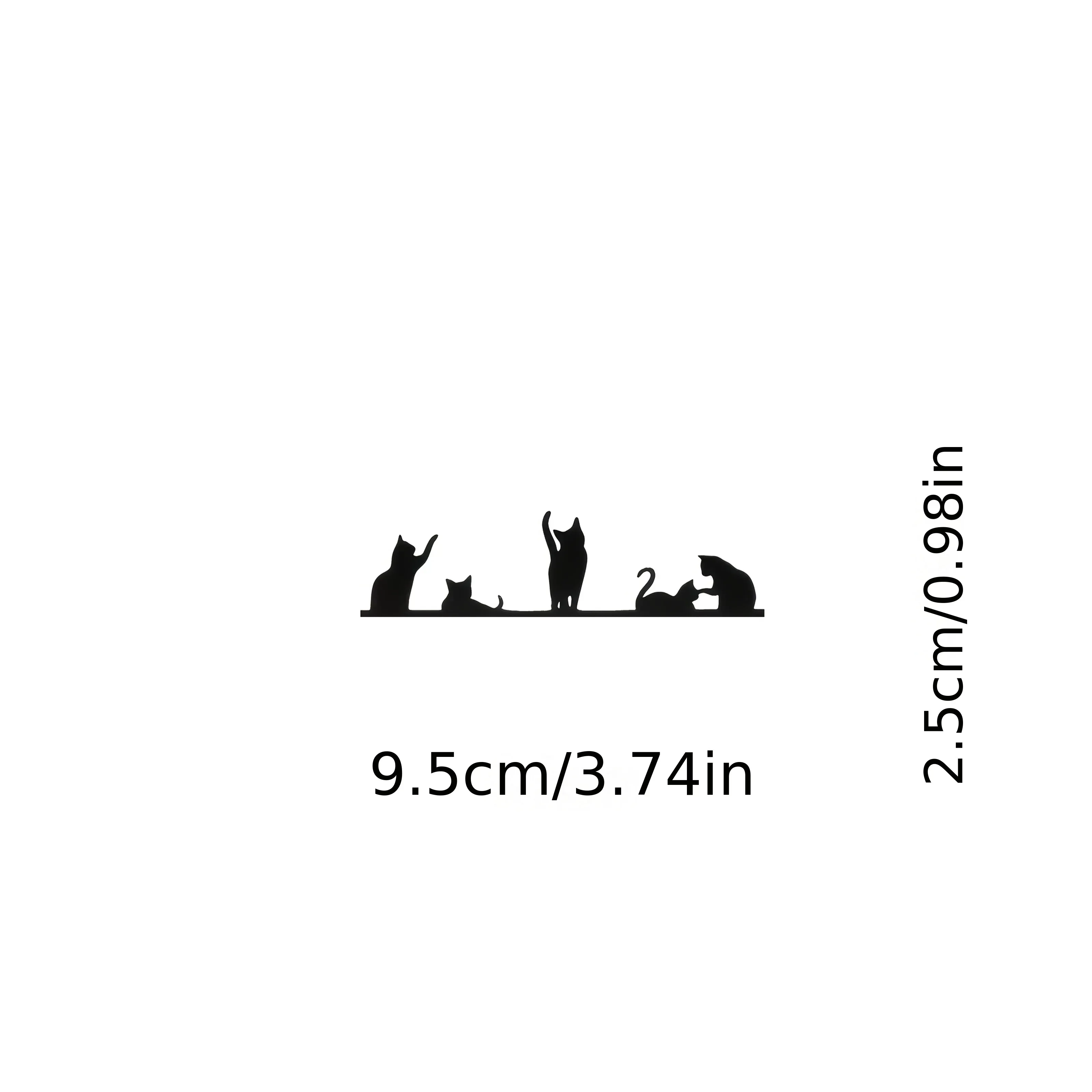 1 قطعة لطيف القط صورة ظلية سيارة دراجة نارية ملصق ، ملصق أنيق لمرآة الرؤية الخلفية السيارات موتو ، ملصق سيارة فريد الحيوانات الأليفة #6