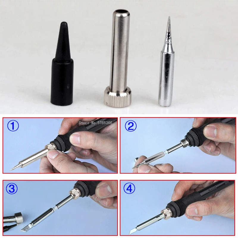 NT 936 Las listrik หัวจับเหล็กร้อนบัดกรี60W 24V เครื่องเชื่อมเครื่องเชื่อมเหล็กสถานีร้อนเครื่องมือซ่อมแซม