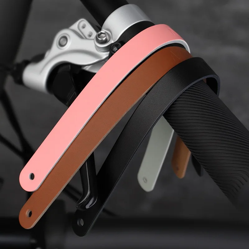 

Leather Pull Strap Belt Folding Bike Carrier Block Strap for Brompton Front Carrier