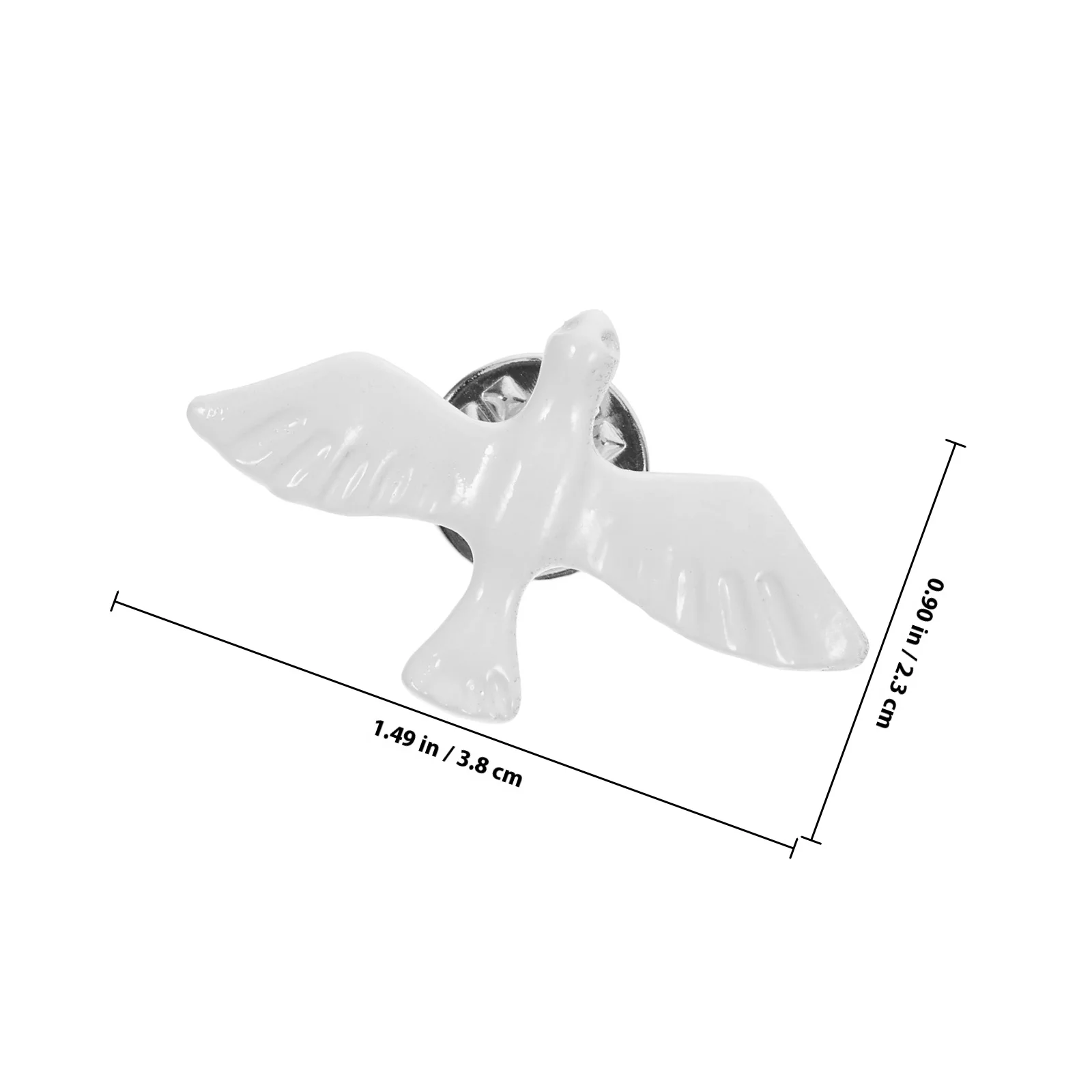 2 قطعة حمامة السلام التلبيب بروش رمز مسيحي دبوس للتواصل المقدس المعمودية حفل ديني الإكسسوار الروحي الطيور المينا #6