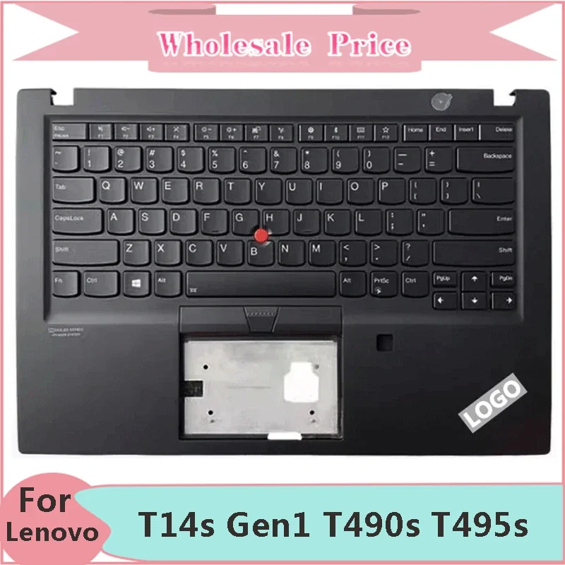 

New Original For Lenovo Thinkpad T14s Gen1 T490s T495s Laptop Palmrest Case Keyboard US English Version Upper Cover