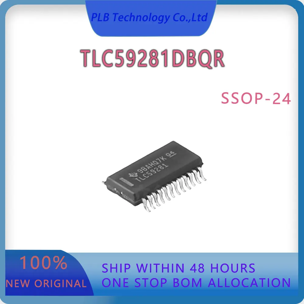 Original TLC59281 Integrated Circuit TLC59281DBQR SSOP-24 Electronic LED Driver Stock IC Chip New