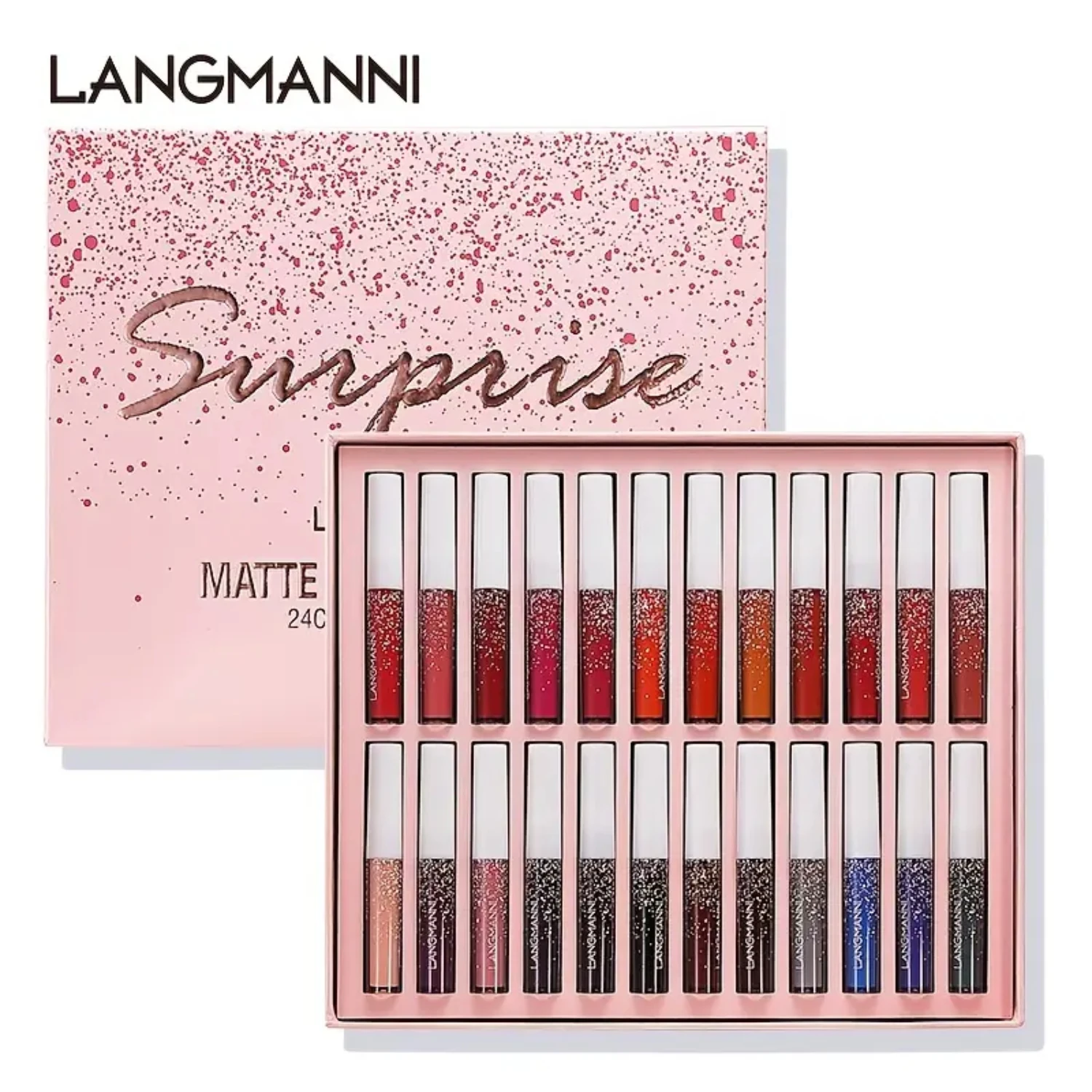 

Long-Lasting Waterproof High Pigmented Velvet Lipgloss Kit - 24 Pcs Matte Nude Liquid Lipstick Set