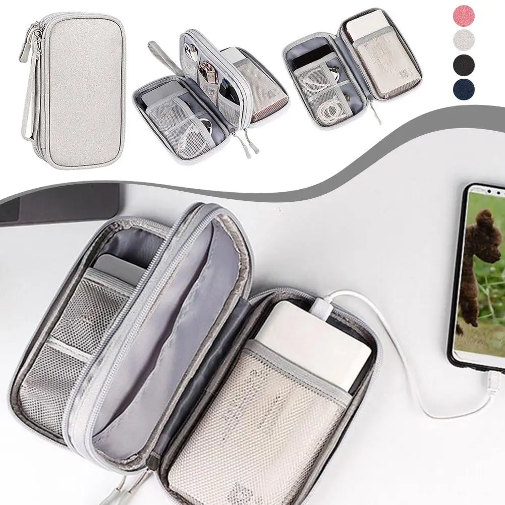 Travel Cable Bag Portable Digital Storage Pouch Charger Accessory Data Bag Storage USB Electronic Cable Waterproof Bag Orga J2J4