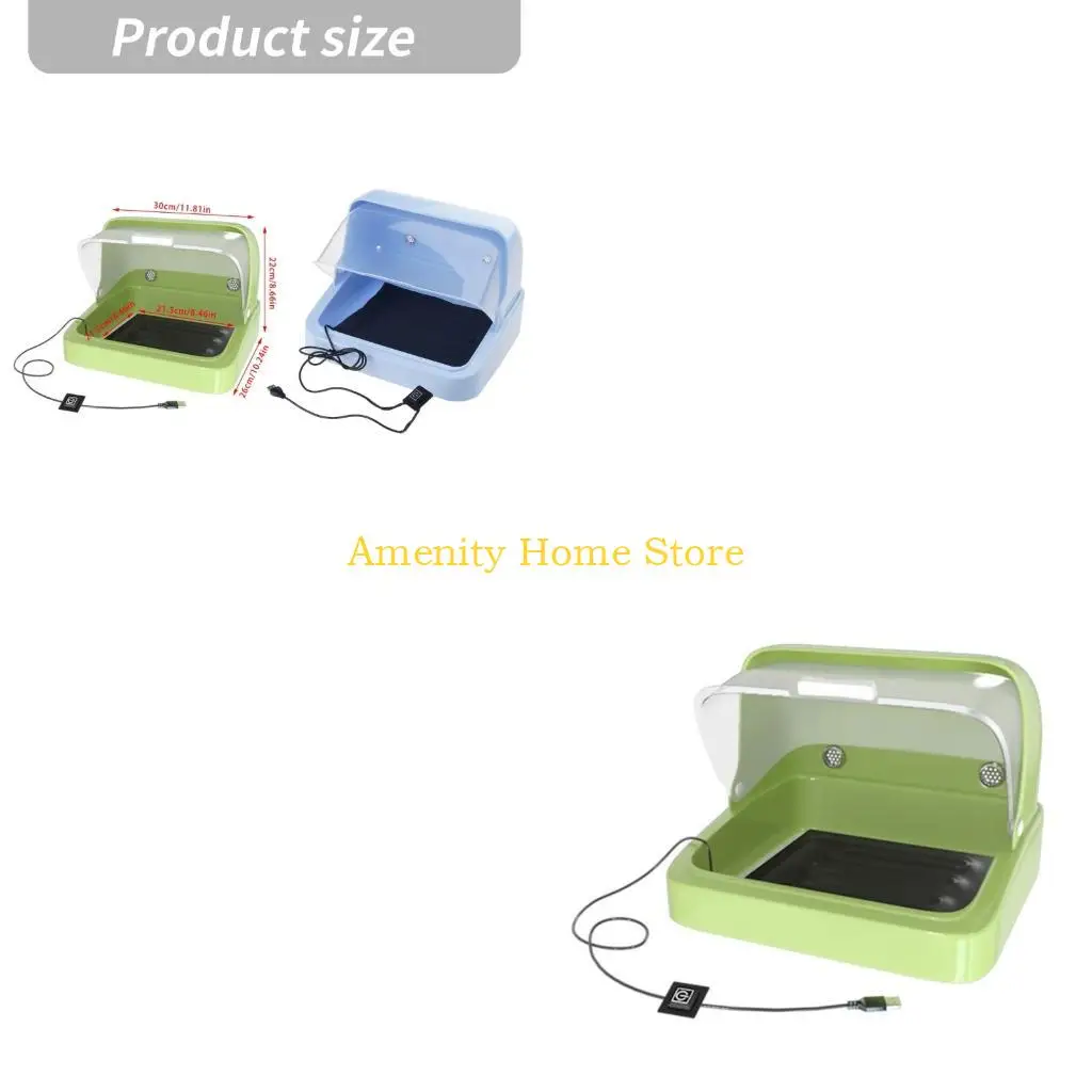 F26C Stainless Steel Bird Brooder Clear Viewing Window Consistent Warmth Easy Monitoring For Poultry Avians Hatching Breeding