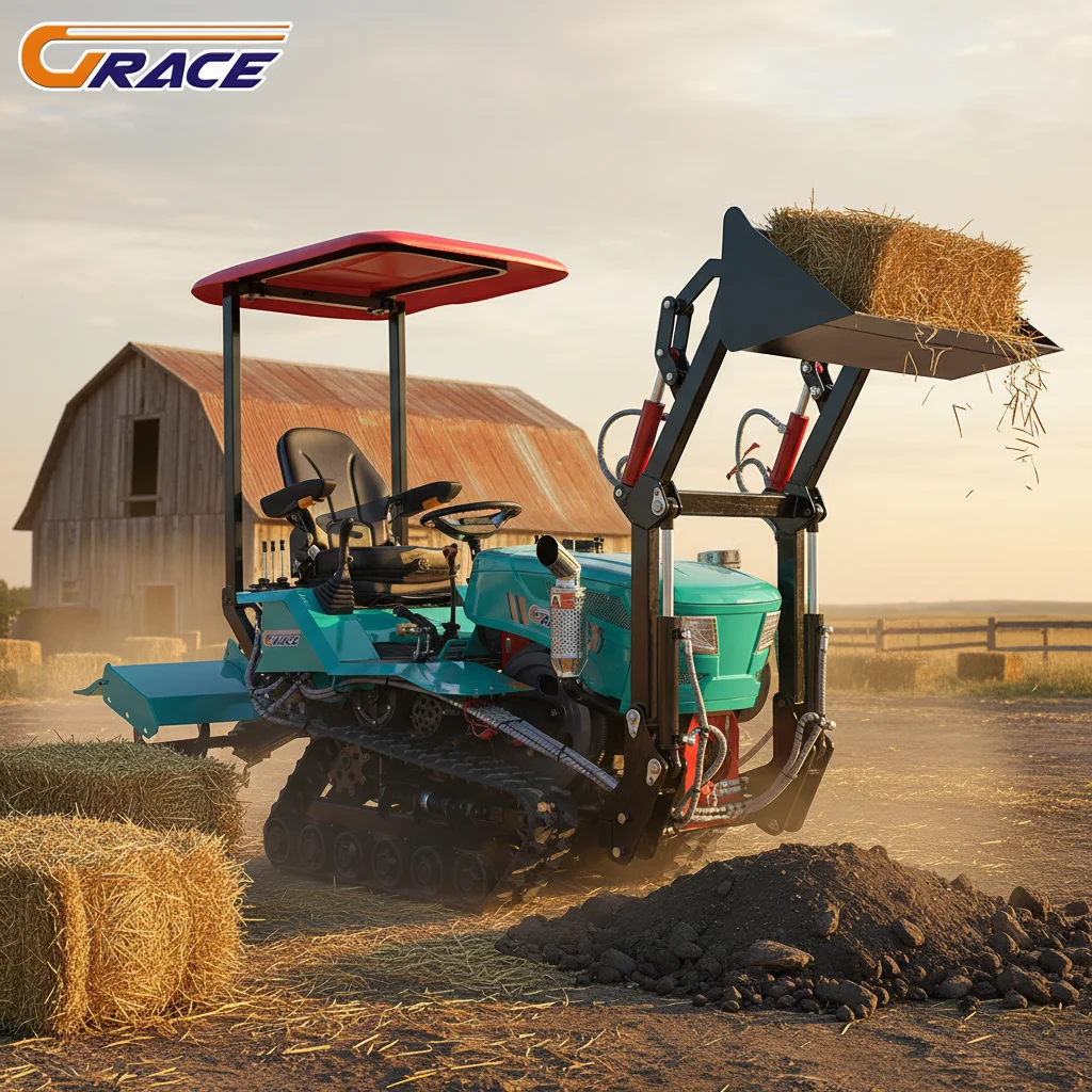 

2025 New 35HP Diesel Crawler Tractor with Breaker Excavator Shovel Rotary Tiller Dozer Blade EPA CE Certified