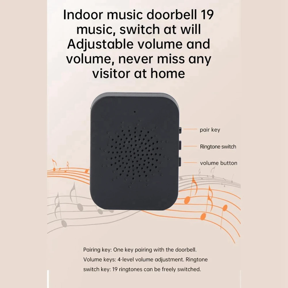 ABZW Tuya Slimme Deurbel Met HD Nachtzicht WIFI 2-weg Intercom Real-Time Viewing Voor Home Security systeem