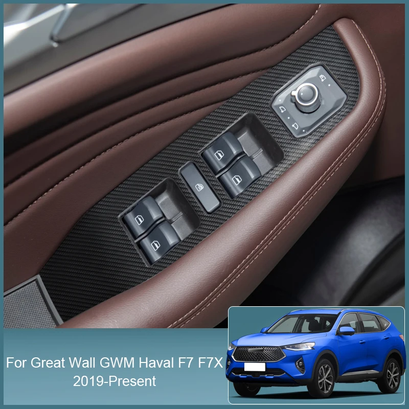 

Наклейка на салон автомобиля для Great Wall GWM Haval F7 F7X 2019-2025, наклейка на подъемную оконную панель, коробка передач, защитная пленка, аксессуар