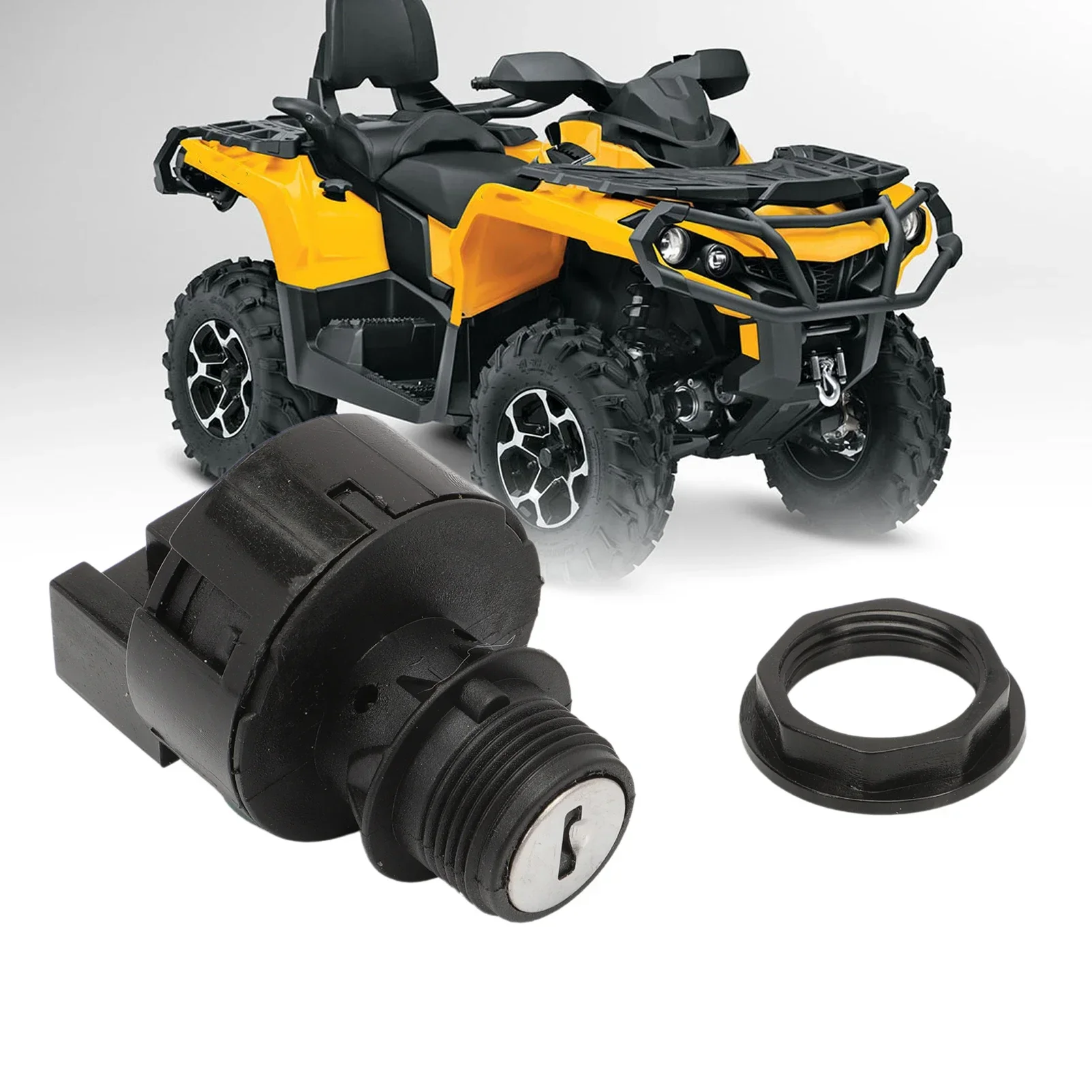 WFLNHB Interrupteur d'allumage avec clé de rechange pour Can-Am Outlander Max 500 650 800 800R 400 710002324 710000728 710001421 WFLNHB Interrupteur d'allumage avec clé de rechange pour Can-Am Outlander Max 500 650 800 800R 400 710002324 710000728 710001421