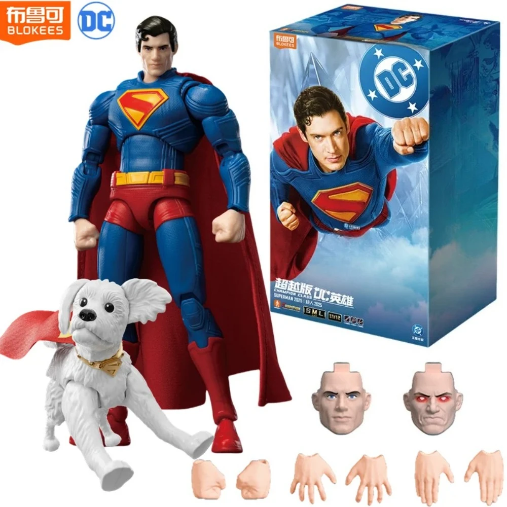 

2025 оригинальная фигурка BLOKEES DC David Corenswet Супермена 15 см, новая фигурка Супермена, подвижная детская игрушка из ПВХ, подарок для мальчика