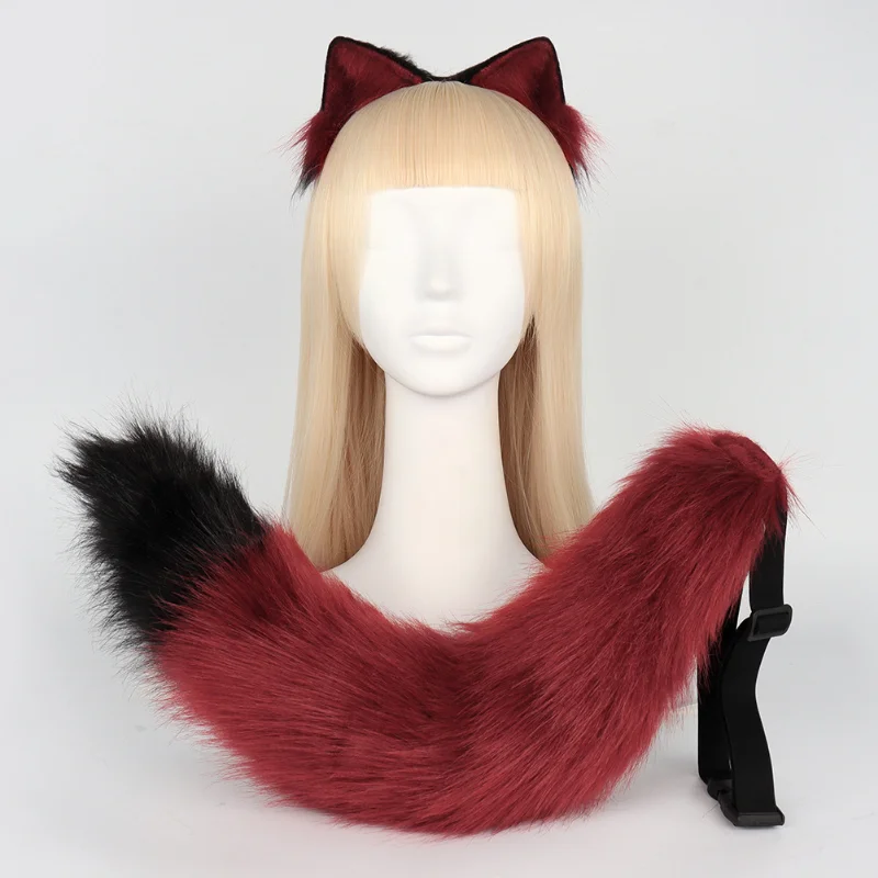 Costume Cosplay queue de renard pour fille, bande de sauna Kawaii, oreilles de renard trempées, accessoires pour cheveux pouvez-vous aru JK, accessoires de fête d'Halloween