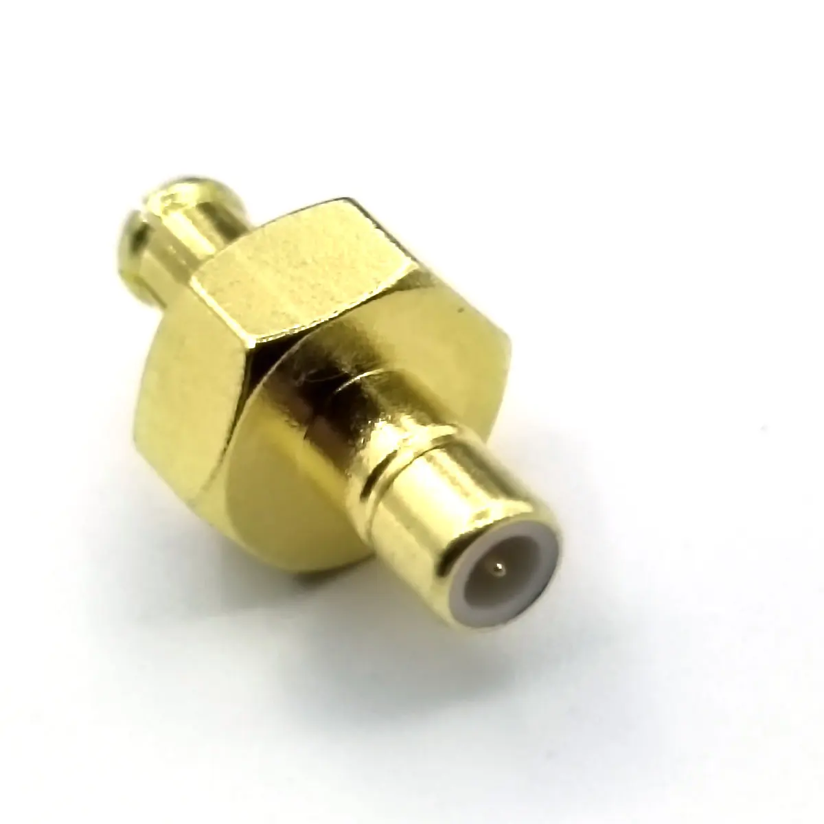 Imagem -03 - Plugue Macho Smb para Conector Macho Mcx Adaptador Reto 50 Ohms Banhado a Ouro Conversor de rf 100 Pcs