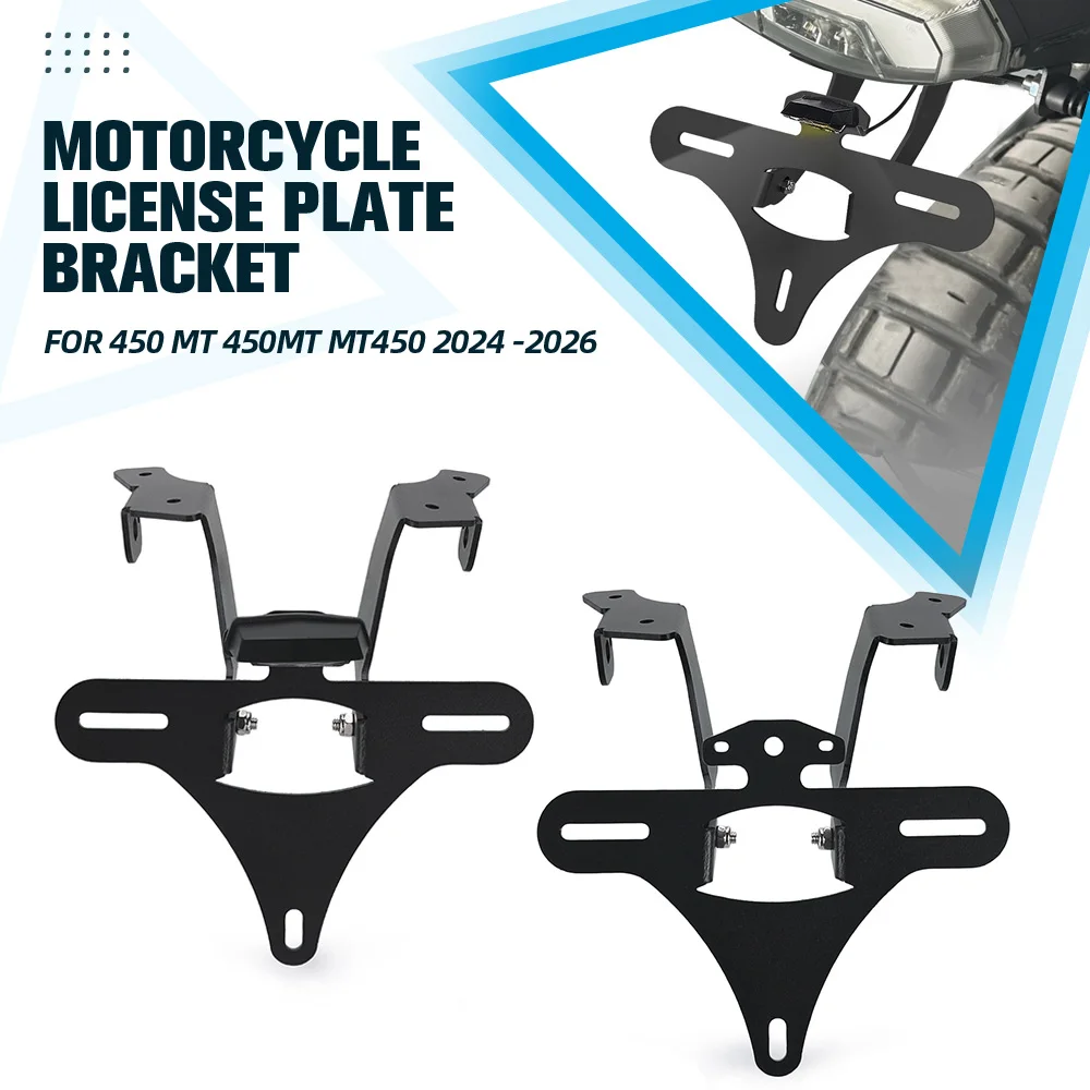 

Motorcycle License Plate Holder Tail Light Bracket Tidy Fender Eliminator For CFMOTO CF 450 MT 450MT MT450 2024 2025 2026 450MT