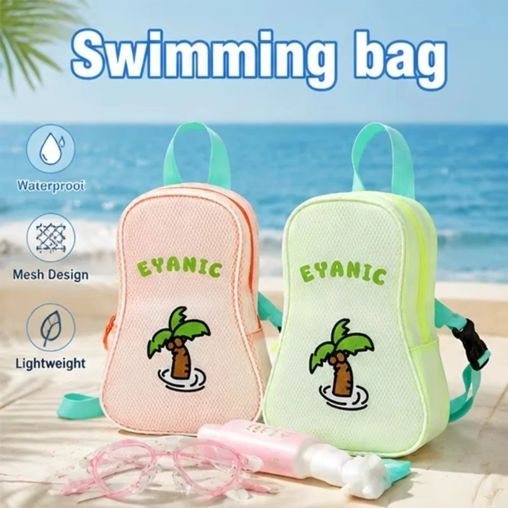 Portable Waterproof Swimming Bag Wet Dry Separation Large Capacity Fitness Bag Transparent Window Swim Crossbody Bag