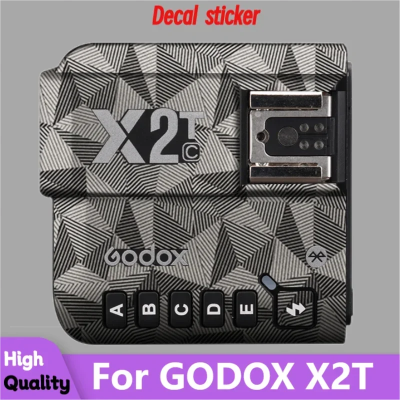 สําหรับ GODOX X2T ไร้สาย Flash Trigger สติกเกอร์ผิวป้องกันรูปลอกไวนิลห่อฟิล์ม Anti-Scratch Protector Coat x-2T X2-T