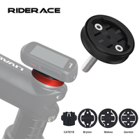 RIDERACE Bicycle Computer Holder For Garmin GPS Speedometer Aluminum Alloy MTB Bike Stopwatch Stem Top Cap Mount Bracket Support