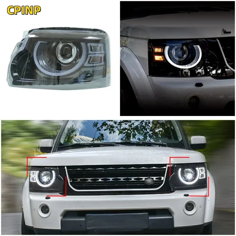 

Headlights Assembly for Land Rover Discovery 4 10-17 D4 Upgrade Land Rover DefenderFront Headlamp Bulb Laser Lens LED Auto Lamp