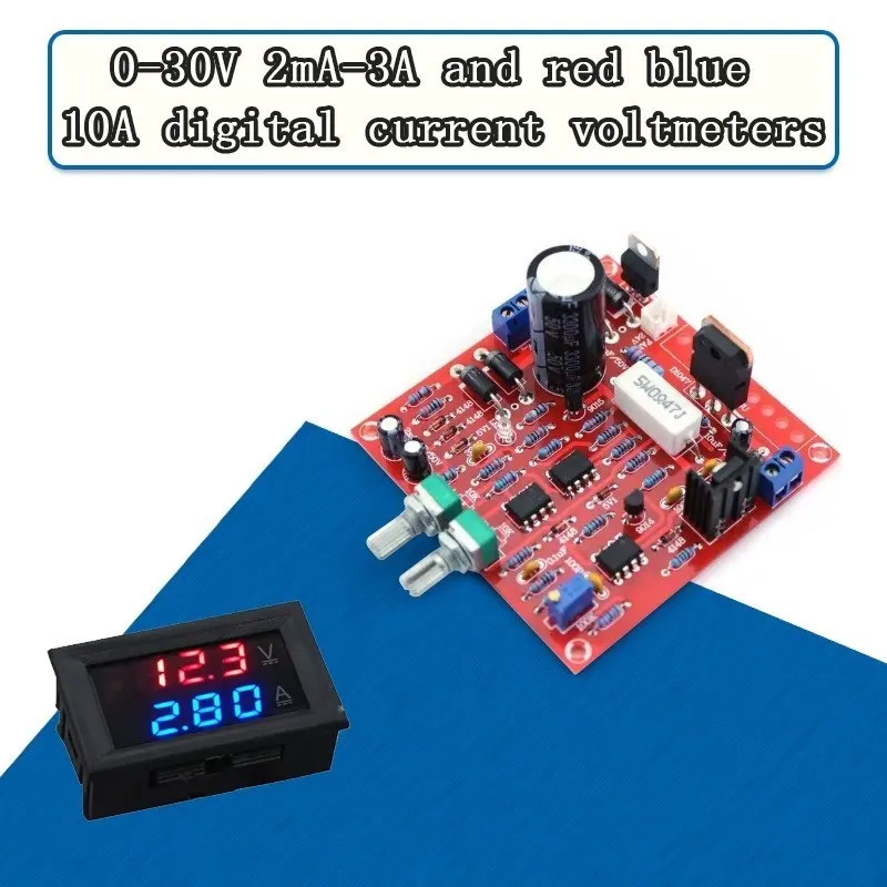 

0-30V Red 2mA-3A Continuously Adjustable DC Regulated Power Supply DIY Kit for school education lab DIY Kit