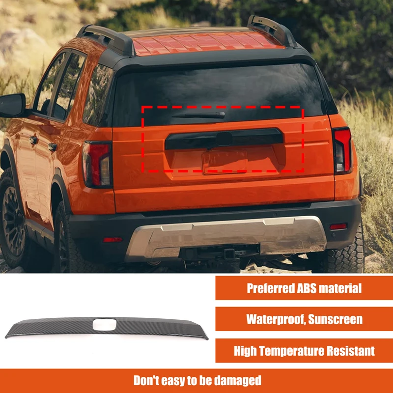 ل 2026-2027 هوندا جواز سفر السيارة الخلفي الباب الخلفي غطاء صندوق السيارة لوحة مزخرفة ABS اكسسوارات السيارات الخارجية #2