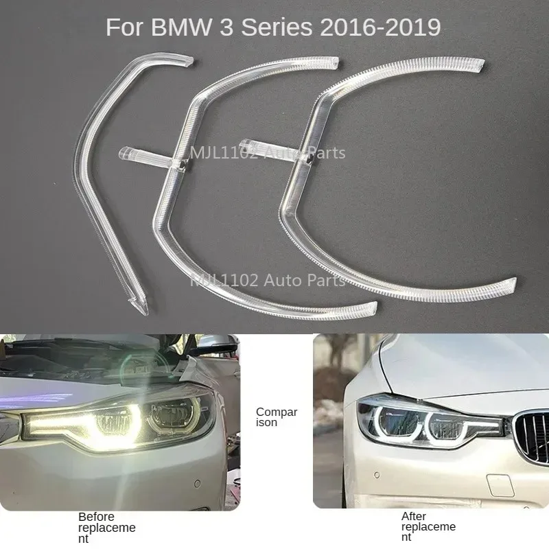 

New Light guide plate Light guide tube Headlight Daytime Running Light Guide Angel Eye For BMW 3 Series F35 2016-2019 LED DRL