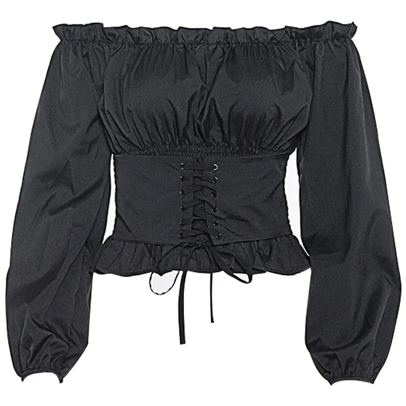 Women Summer Beach Off Shoulder Cover up Swimwear Fashion Ladies Long Sleeve Warp Swimsuit Bikini Bathing Suit Beachwear